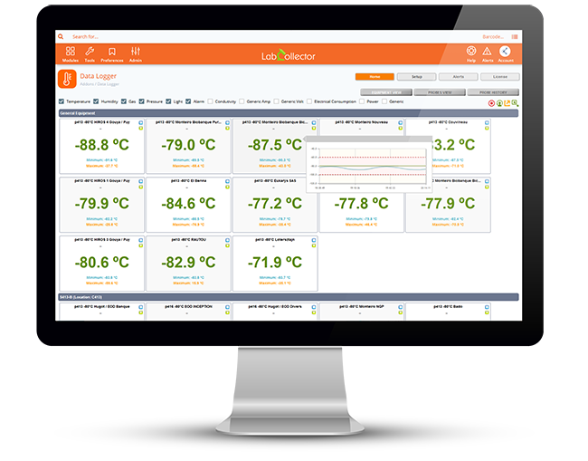 LabCollector biobanking LIMS on apple-desktop